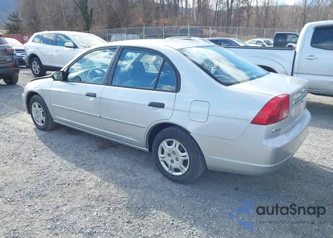 2001 Honda Civic Lx z USA, uszkodzony, nr VIN 1HGES16571L038691